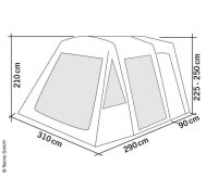 Aufblasbares Busvorzelt Tour Breeze Air S