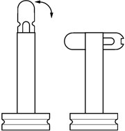 Klappnasenbolzen 10mm x 110mm Nutzlänge